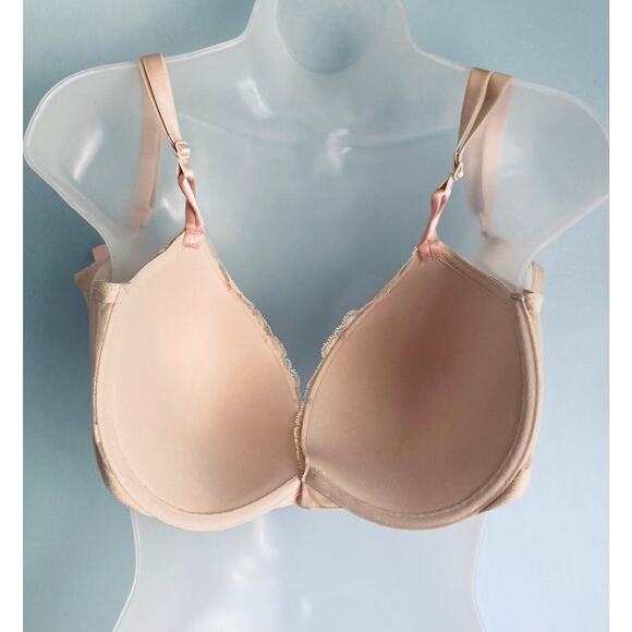 Victoria's Secret Push Up Bra 40C Beige Lace NWOT - Picture 8 of 9
